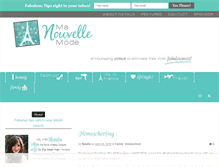 Tablet Screenshot of manouvellemode.com